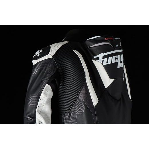 KOMBINEZONS FURYGAN LEATHER SUIT OVERTAKE (MELNS, BALTS)