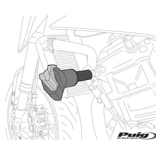 FRAME SLIDER PUIG S19 21240N MELNS/PELĒKS