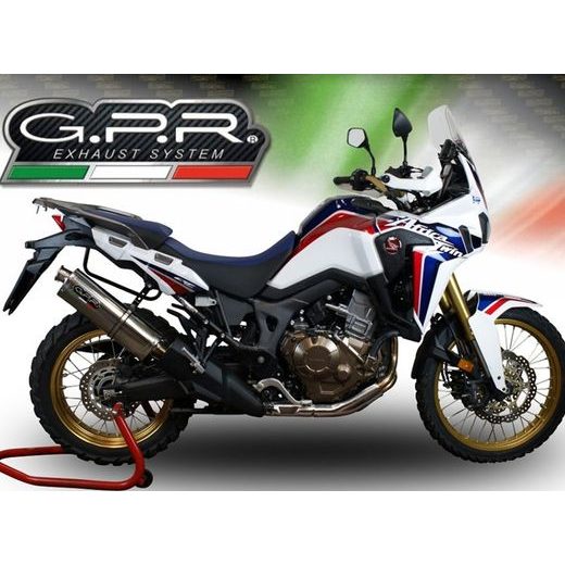 SLIP-ON EXHAUST GPR TRIOVAL H.226.1.E4.TRI PULĒTS NERŪSĒJOŠAIS TĒRAUDS INCLUDING REMOVABLE DB KILLER AND LINK PIPE