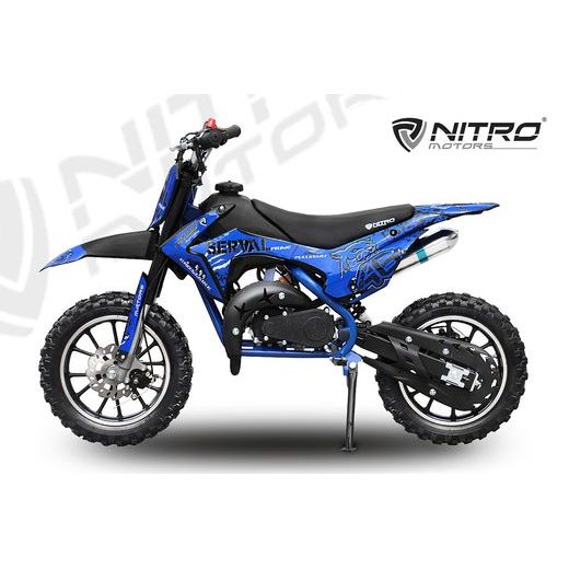 BĒRNU KROSA MOTOCIKLS NITRO MOTORS 49CC SERVAL PRM 10"