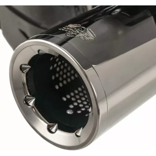 IZPŪTĒJS MUFFLERS HI-OUTPUT DARK CHROME 4.5" FOR HARLEY DAVIDSON FLH 1868 ABS