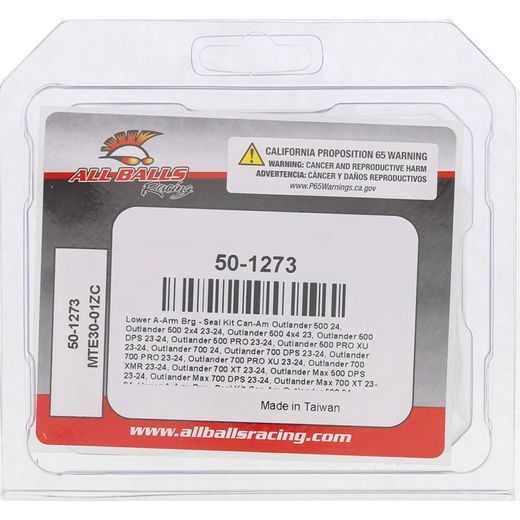 AIZMUGURĒJĀS NEATKARĪGĀS PIEKARES KOMPLEKTS ALL BALLS RACING RIS50-1273