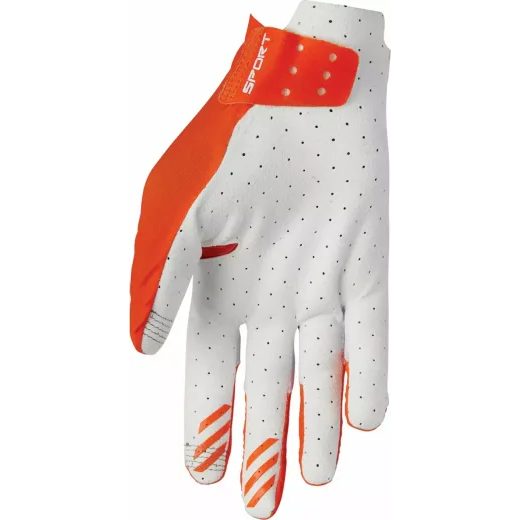 CIMDI SPORTMODE VENTED GLOVES (BALTS, ORANŽA)