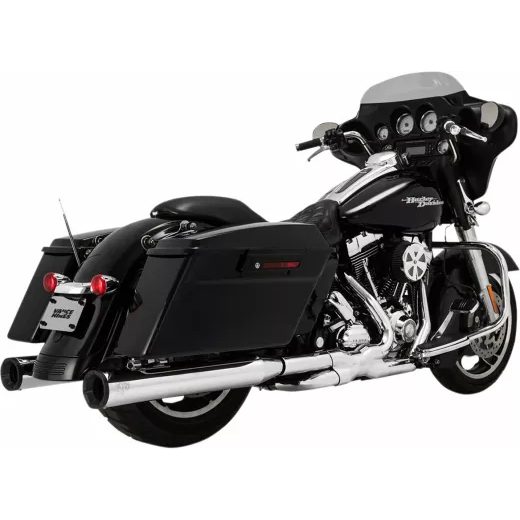 IZPŪTĒJS MUFFLERS 4"CH W/BLK-16FL FOR HARLEY DAVIDSON FLHR 1340