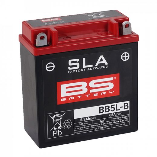 RŪPNIECISKI AKTIVIZĒTS AKUMULATORS BS-BATTERY BB5L-B (FA) (YB5L-B (FA)) SLA