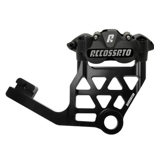 RADIAL BRAKE CALIPER KIT REAR + BRAKE FLANGE ACCOSSATO KITA33 FOR HARLEY DAVIDSON TOURING