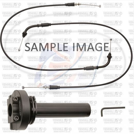 ĀTRAS DARBĪBAS TWISTGRIP 888 VENHILL H02-4-109/888-BK, IEKSAITOT TROSI