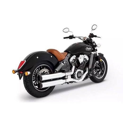 LABAIS MUFFLER 3.5" SCOUT CH/BK FOR INDIAN SCOUT 60 ABS (NĒRUSĒJOŠAIS TĒRAUDS)