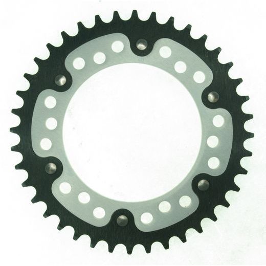 REAR SPROCKET SUPERSPROX STEALTH RST-498:40-SLV SUDRABA 40T, 525
