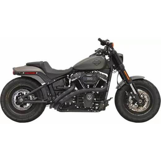 IZPLŪDES SISTĒMA SWEEPER W/ SLOTS | SOFTAIL M8 18-UP - BLACK FOR HARLEY DAVIDSON FLDE 1750 ABS (TĒRAUDS)