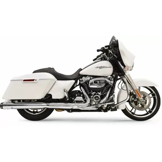 IZPŪTĒJS MUFFLERS 4" QUICK CHANGE | FLT 18-24 - CHROME/BLACK FOR HARLEY DAVIDSON FLH 1868 ABS (TĒRAUDS)