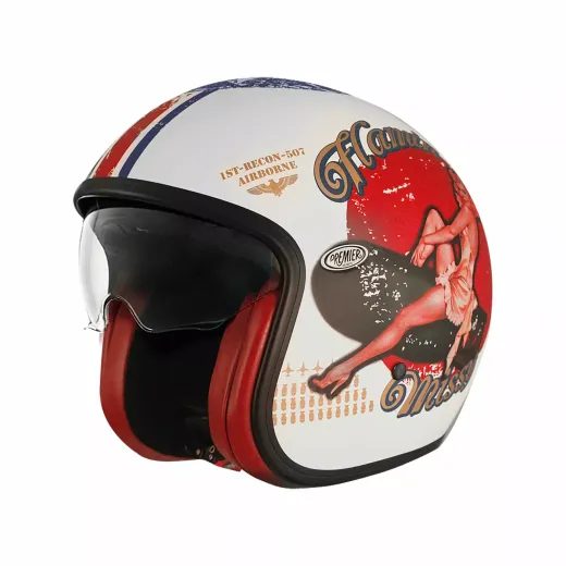 ĶIVERE VINTAGE PIN UP HELMET (DAUDZKRĀSAINS)