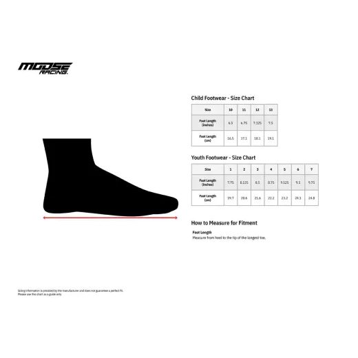 MOTOKROSA ZĀBAKI M1.3™ YOUTH BOOTS (MELNS, ORAŅŽS)