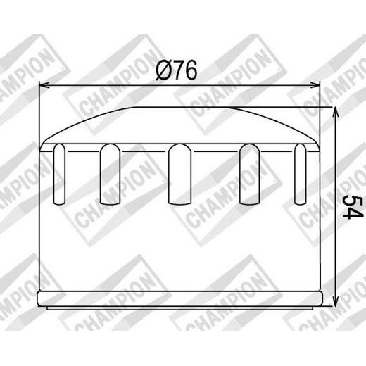 EĻĻAS FILTRS CHAMPION COF064 100609555