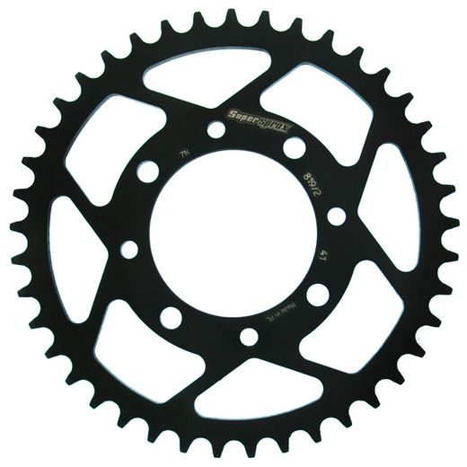 ĶĒDES KOMPLEKTS EK - MELNS CHAIN 520 SRX, X-RING (X, NX, QX, XS), CHK FRONT SPROCKET SUPERSPROX, CHK REAR SPROCKET SUPERSPROX PRIEKŠ SUZUKI GZ 250 MARAUDER 1999-2008