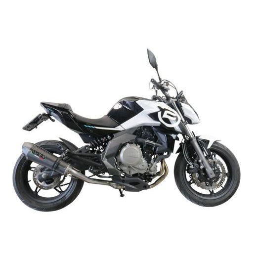 SLIP-ON EXHAUST GPR NEW GRAND PRIX EVO POPPY CF.3.CAT.GPAN.PO CARBON LOOK PRIEKŠ CFMOTO 650 MT, PREMIUM 2019-2020