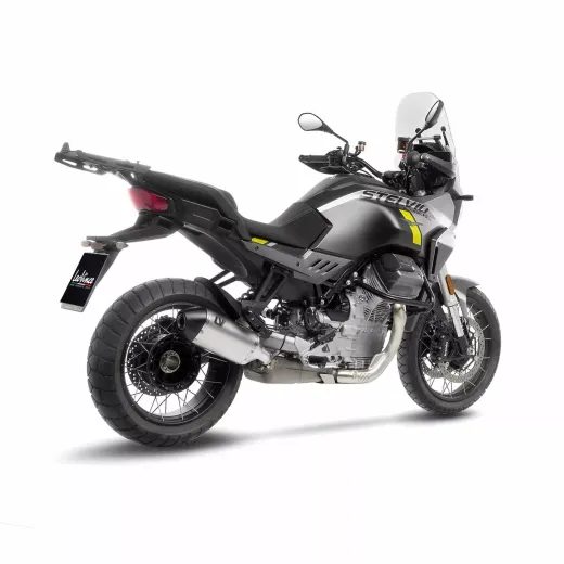 LABAIS MUFFLER LV14 MOTO GUZZY STELVIO TI/CF FOR MOTO GUZZI STELVIO 1000 ABS (OGLEKĻA ŠĶIEDRA)