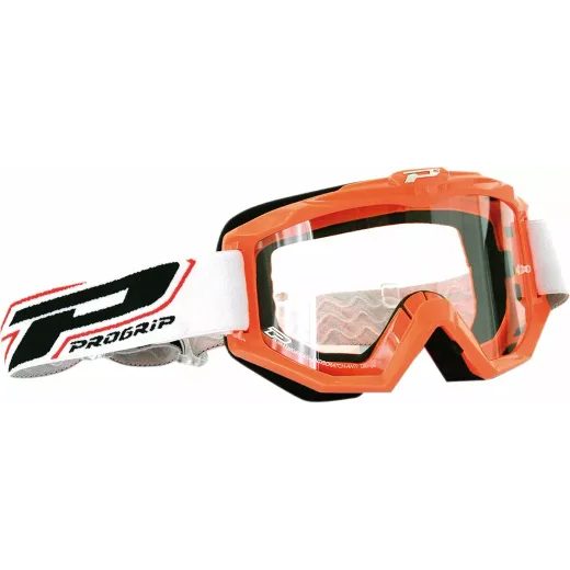 BRILLES RACELINE GOGGLE (BALTS, ORANŽA)