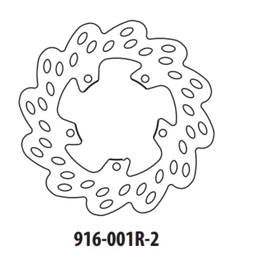 BREMŽU DISKS GOLDFREN 916-001R-2 AIZM. 175 MM