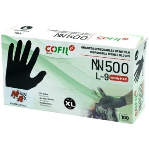 COFIL CIMDI NITRILA MELNI 100GB, XL IZM.