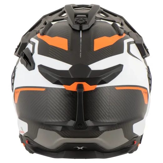 ĶIVERE NEXX HELMET X.WED3 KEYO CARBON MT (BALTA, ORANŽA)