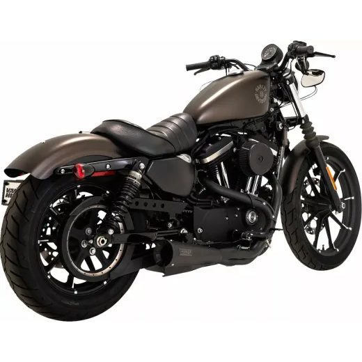 IZPLŪDES SISTĒMA 2 INTO 1 STAINLESS UPSWEEP BLACK SPORTSTER FOR HARLEY DAVIDSON XL 1200 C (304 NERŪSĒJOŠAIS TĒRAUDS)