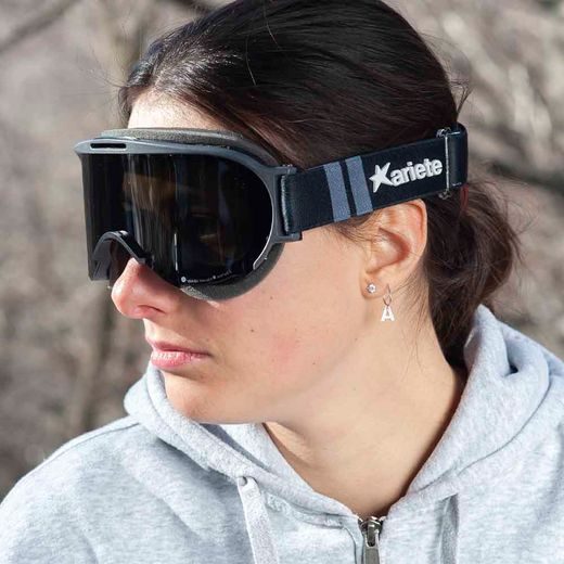 GOGGLES ARIETE WABI 14980-FNGG SMOKED LENS MELNS/PELĒKS