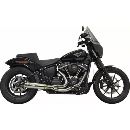 IZPLŪDES SISTĒMA EXHAUST 2:1 SUPERBIKE SS W/CAT 49C 4"MUFFLER M8 SOFTL18-23 FOR HARLEY DAVIDSON FLSL 1750 ABS (NERŪSĒJOŠAIS TĒRAUDS)