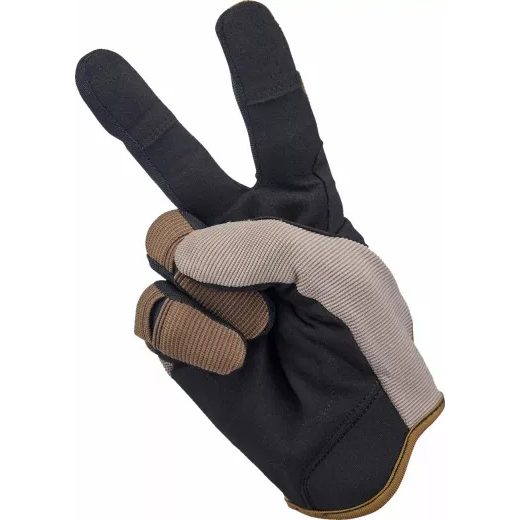 CIMDI MOTO GLOVES (BRŪNS, MELNS)