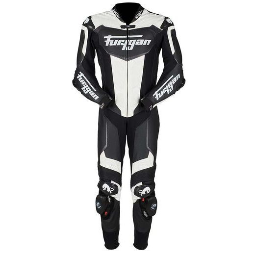 KOMBINEZONS FURYGAN LEATHER SUIT OVERTAKE (MELNS, BALTS)