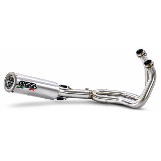 PILNA IZPLŪDES SISTĒMA GPR M3 CO.K.173.RACE.M3.INOX BRUSHED STAINLESS STEEL PRIEKŠ KAWASAKI Z 400 2018-2022