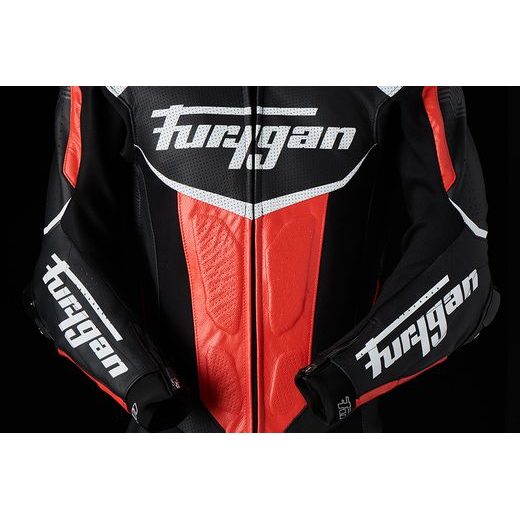 KOMBINEZONS FURYGAN LEATHER SUIT OVERTAKE (MELNS, SARKANS, BALTS)