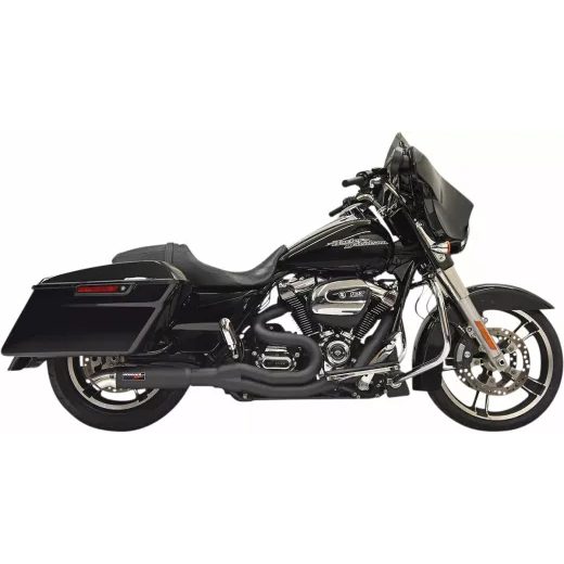 EXHAUST SYSTEM EXHAUST 2-1 HOT ROD TURNOUT | FLT 17-24 - BLACK FOR HARLEY DAVIDSON FLH 1868 ABS