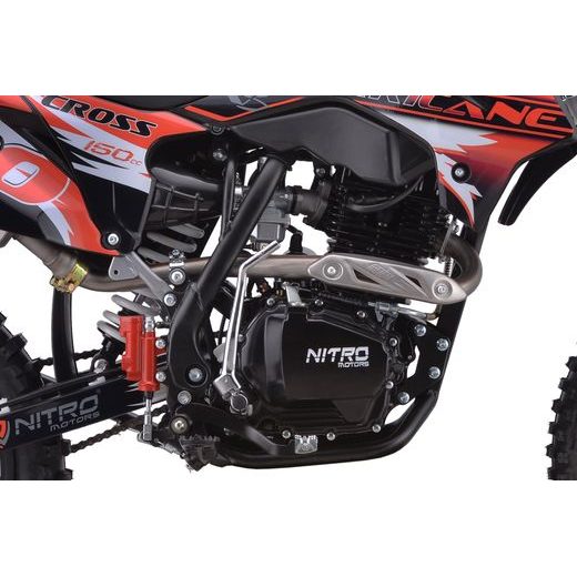 BĒRNU KROSA MOTOCIKLS NITRO MOTORS 150CC HURRICANE BRX V3 19/16 5 ĀTRUMU