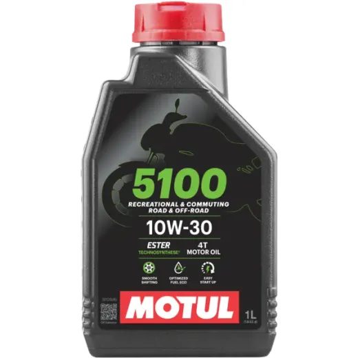 MOTOREĻĻA 4T DZINĒJIEM MOTUL 5100 10W30 1L
