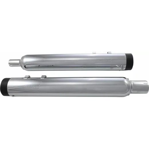 IZPŪTĒJS MUFFLER STOUT 17-19 CH/BK FOR HARLEY DAVIDSON FLH 1868 ABS