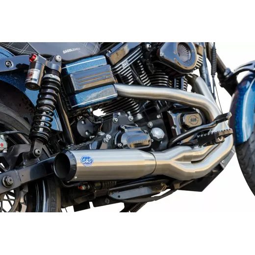 IZPLŪDES SISTĒMA EXHAUST QUALIFIER 2:1 BRUSHED NERŪSĒJOŠAIS TĒRAUDS DYNA 2006-07 FOR HARLEY DAVIDSON FXD 1584 (NERŪSĒJOŠAIS TĒRAUDS)