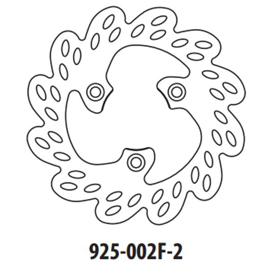 BREMŽU DISKS GOLDFREN 925-002F-2 PRIEKŠ. 190 MM