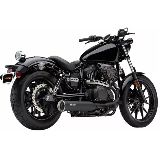 IZPŪTĒJS MUFFLER BLK W/BT BOLT FOR YAMAHA XV 950 (TĒRAUDS)