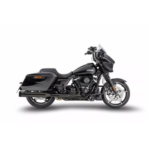 KREISAIS, LABAIS TOURING 4,5" SLIP-ONS E5 BLACK CHROME 21-25 FOR HARLEY DAVIDSON FLHTK 1868 ABS