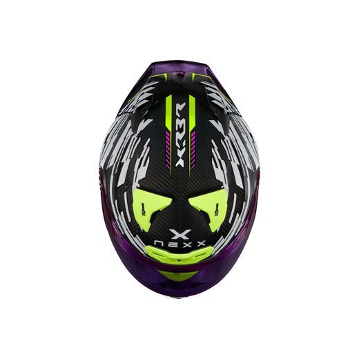 ĶIVERE NEXX HELMET X.R3R GLITCH RACER CARBON (BATLS, NEONS)