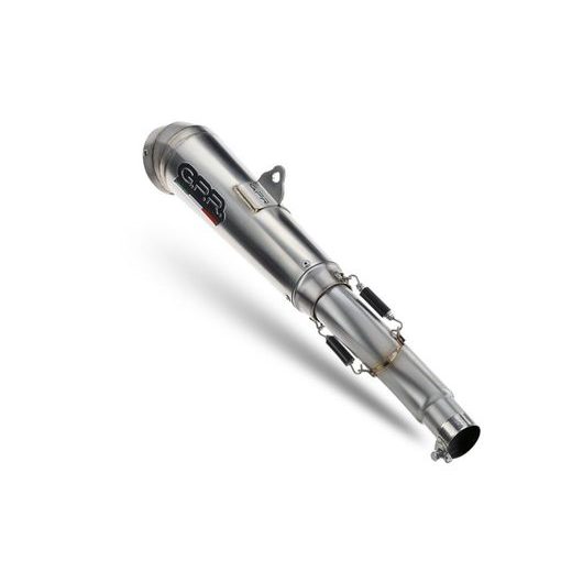 PILNA IZPLŪDES SISTĒMA GPR POWERCONE EVO CO.GU.60.RACE.PCEV BRUSHED STAINLESS STEEL PRIEKŠ MOTO GUZZI V7 III 750 2017-2018