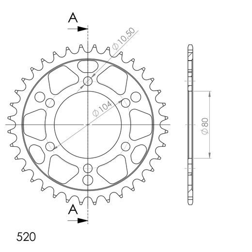 ĶĒDES KOMPLEKTS D.I.D CHAIN - SUDRABA CHAIN 520 VX, X-RING (X, NX, QX, XS), CHK FRONT SPROCKET JT, CHK REAR SPROCKET SUPERSPROX PRIEKŠ ATV POLARIS SCRAMBLER 400 2X4 2001-2002