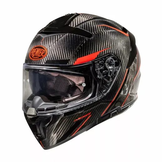 ĶIVERE DEVIL CARBON ST2 HELMET (MELNS, SARKANS, KARBONS)