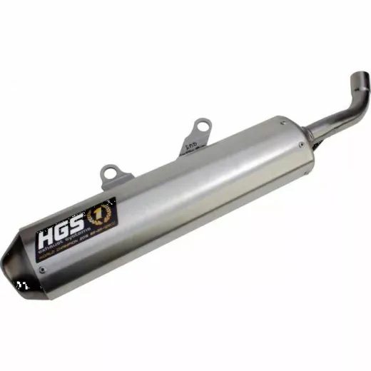 IZPŪTĒJS SILENCER HGS CR500 1989-2001 GREY/STEEL FOR HONDA CR 500 R (NĒRUSĒJOŠAIS TĒRAUDS)