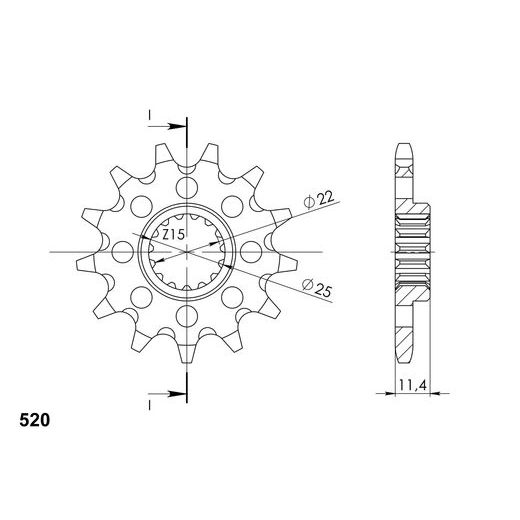ĶĒDES KOMPLEKTS EK - SUDRABA CHAIN 520 SRO, O-RING, CHK FRONT SPROCKET SUPERSPROX, CHK REAR SPROCKET SUPERSPROX PRIEKŠ KTM LC4 350 ENDURO 1993-1994