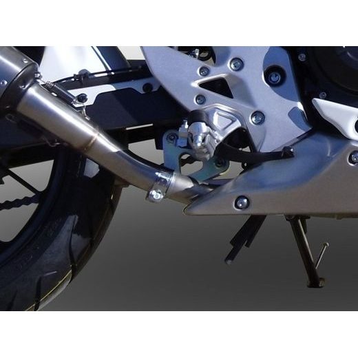SLIP-ON EXHAUST GPR SATINOX H.221.4.SAT BRUSHED STAINLESS STEEL INCLUDING REMOVABLE DB KILLER AND LINK PIPE
