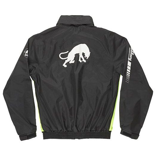 JAKA FURYGAN RAIN JACKET NEPTUNE (MELNS, DZELTENS)