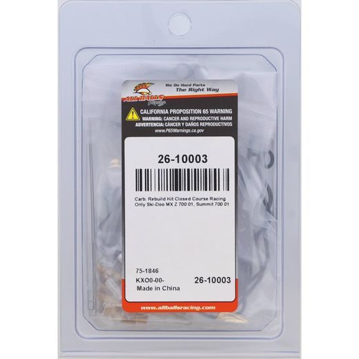KARBURATORA REMKOMPLEKTS ALL BALLS RACING CARK26-10003