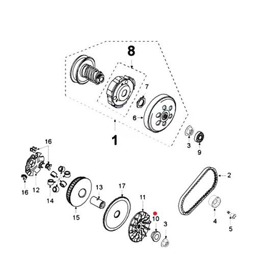 SCHOULDER WASHER 15X28X35-7,5X1,8